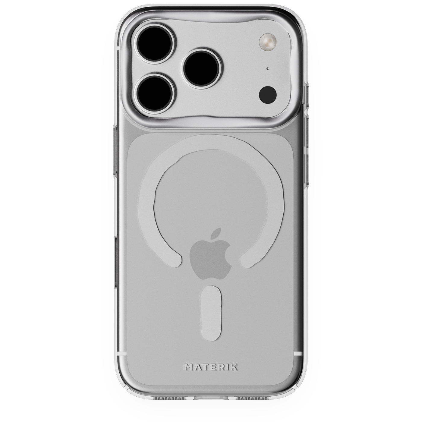 Materik CrystalCase for iPhone 18 in Acqua, a clear polycarbonate case