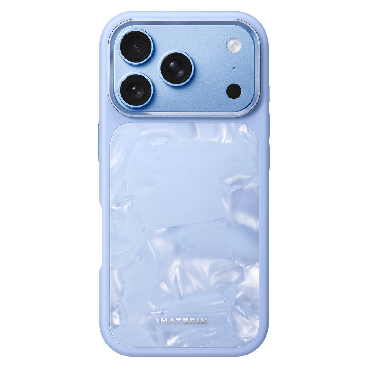 Materik PureCase for iPhone 18 Pro in Blu Reef, back view