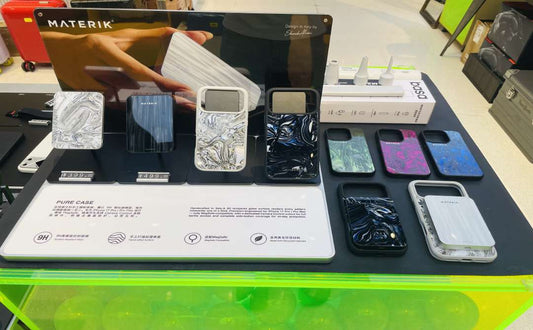 Materik Pure Case display at DrivePro, Suzhou