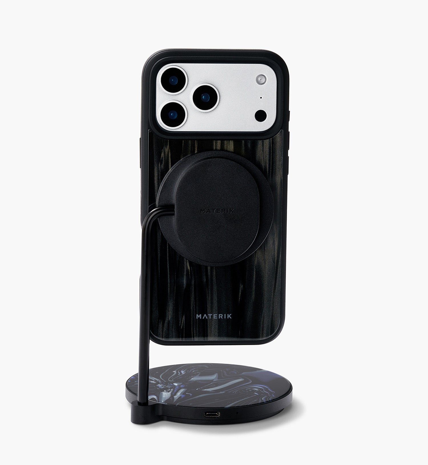 Materik Alchemy Moon MagSafe Wireless Charger Stand, iPhone + AirPods