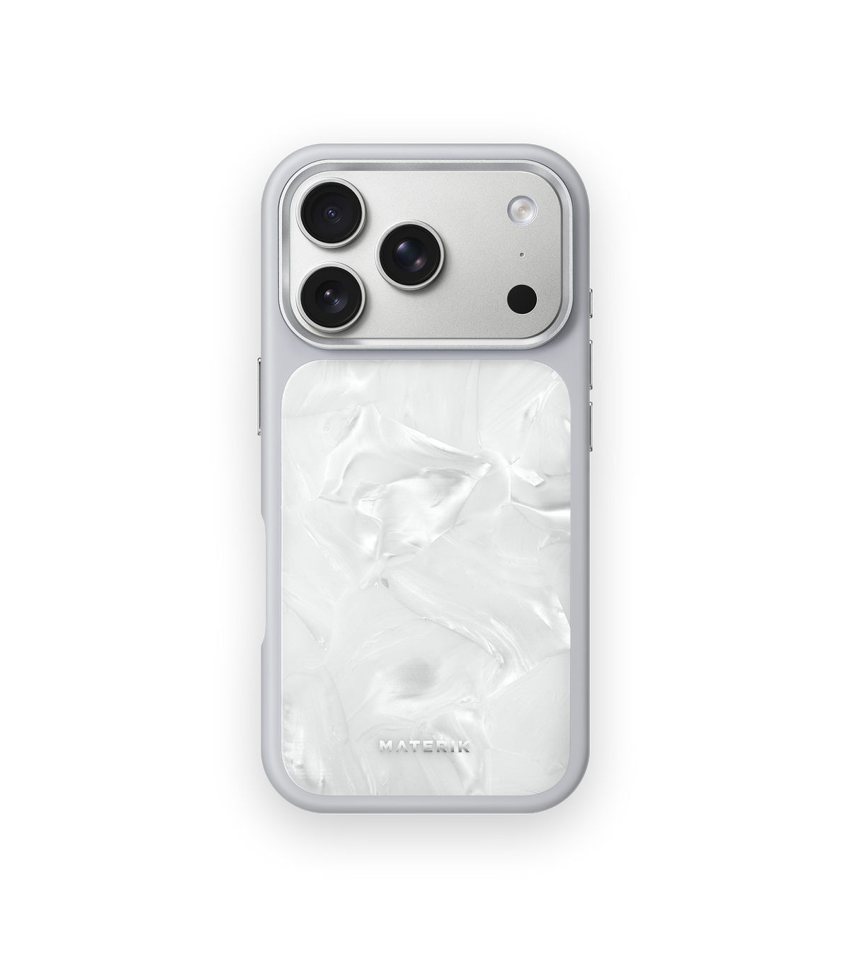 Materik PureCase White Reef for iPhone 18 Pro, back view