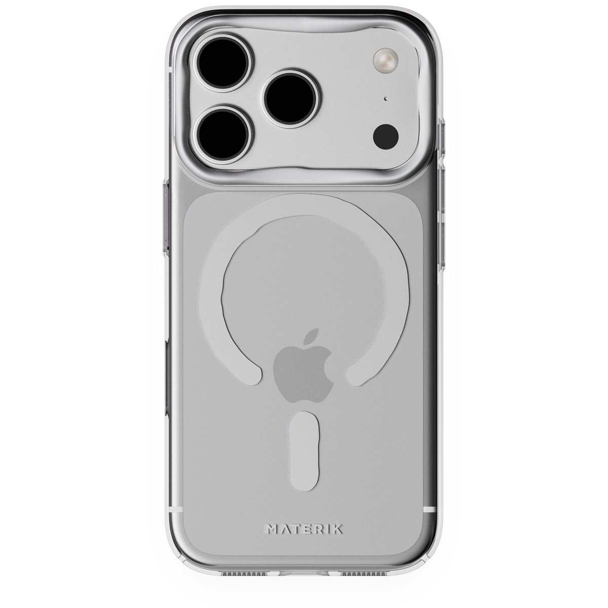 Materik CrystalCase for iPhone 18 in Acqua, a clear polycarbonate case