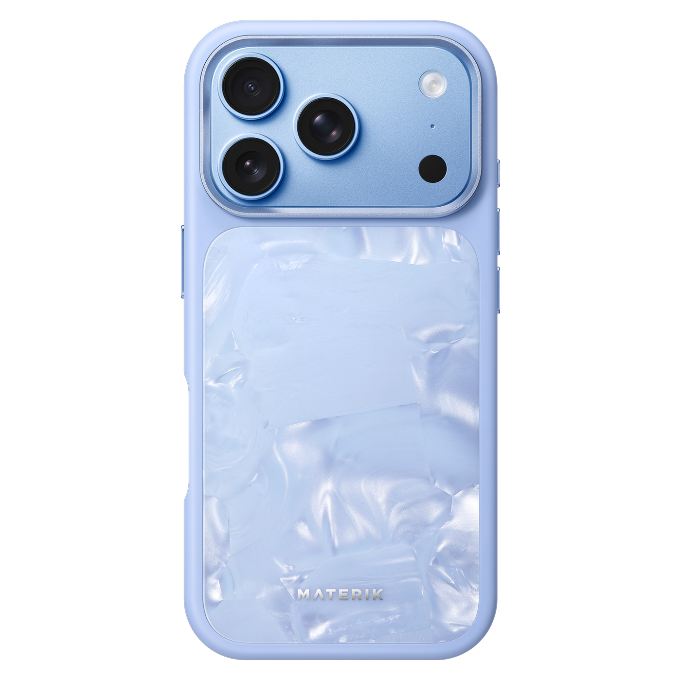 Materik PureCase for iPhone 18 Pro in Blu Reef, back view