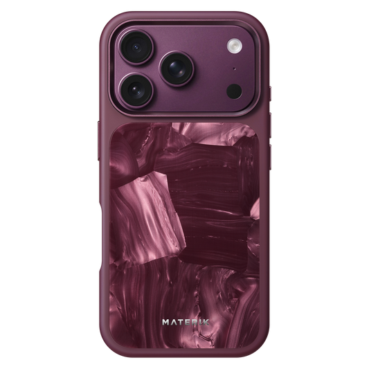 Materik PureCase for iPhone 18 Pro in Ruby Reef, back view